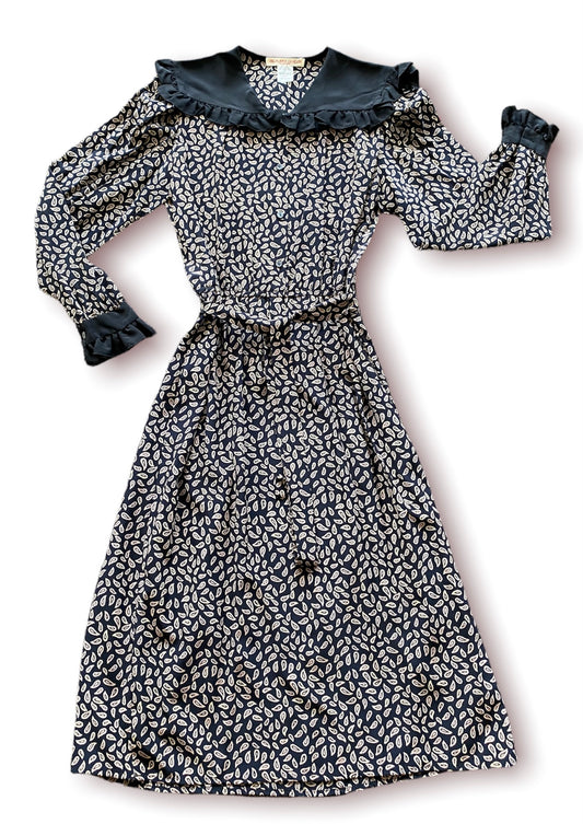 Vintage Black & Tan Dress