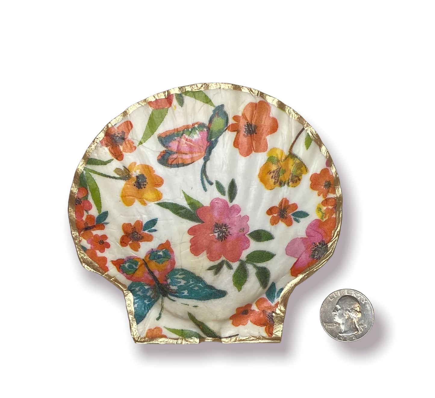 Seashell - Butterflies & Flowers