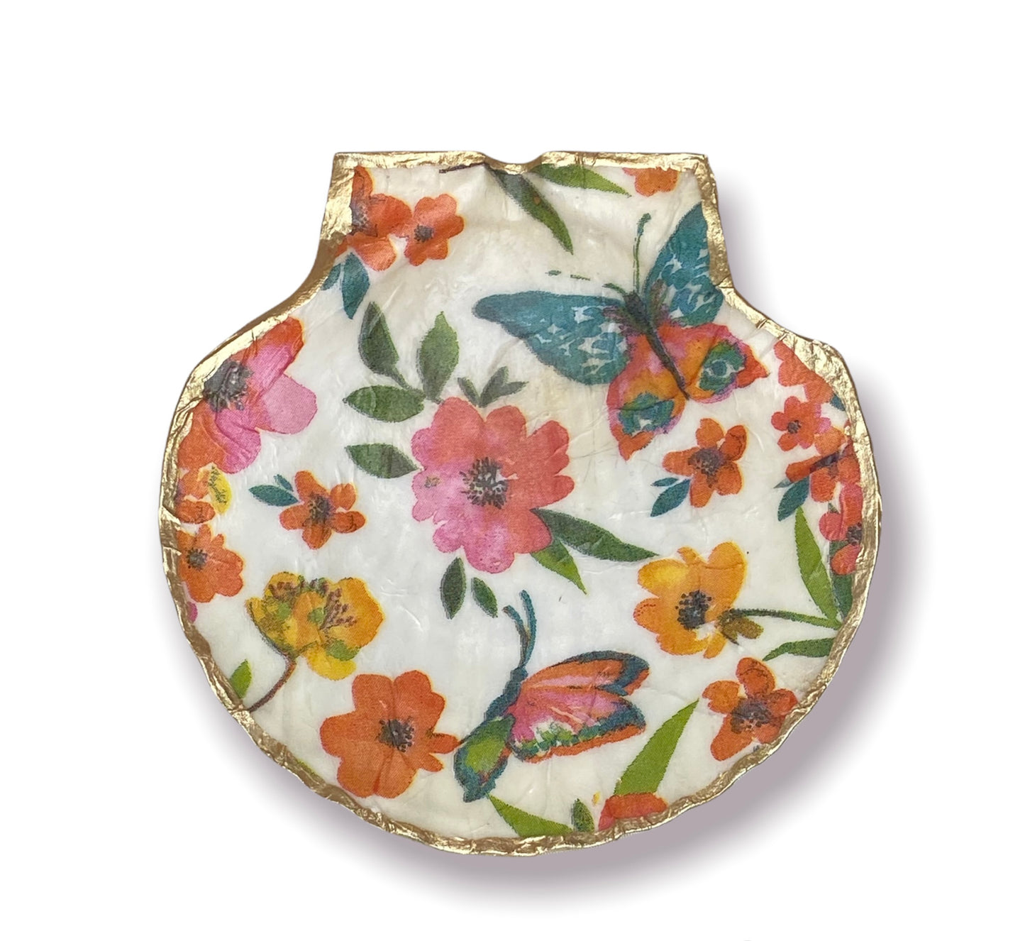 Seashell - Butterflies & Flowers