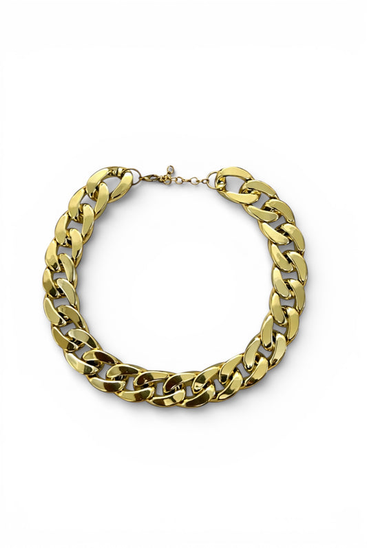 Faux Gold Chainlink Necklace