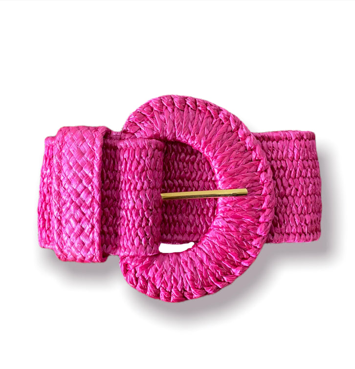 Vintage Pink Woven Belt